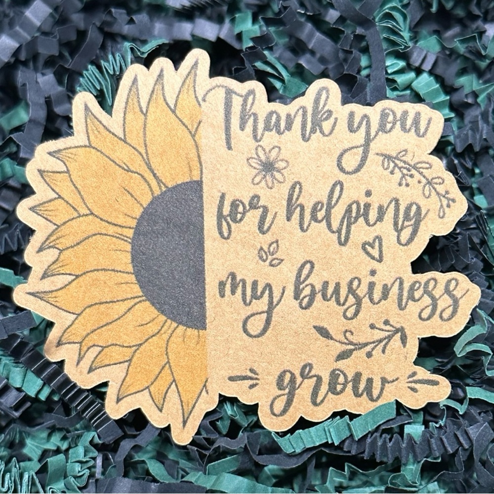 50 Thank You Card Shipping Insert